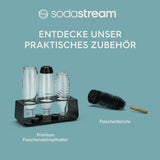Sodastream 1L Bpa-Freie FUSE Kunststoffflasche Schwarz | Spülmaschinengeeignet | Kompatibel Mit DUO, E-DUO, Terra, Uvm. | 2Er-Pack