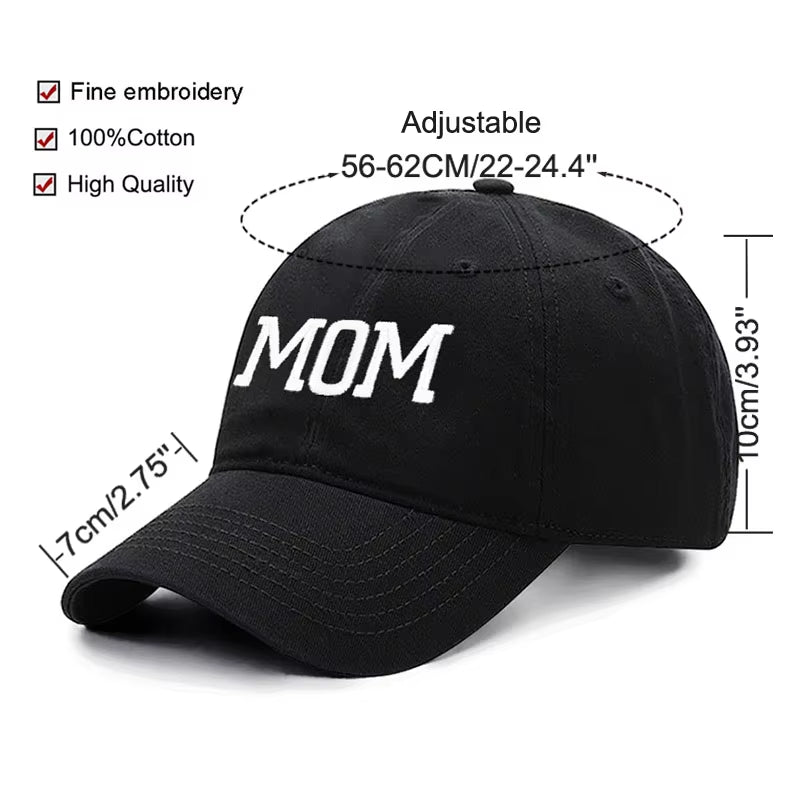 DAD MOM Embroidery Pure Cotton Men'S Baseball Cap for Man Womne'S Fashion Sport Golf Caps Sun Hat Dropshipping