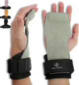 Power Zughilfen Krafttraining, Fast Grip Leder Zughilfe-Handgelenksbandage Für Bodybuilding, Fitness, Crossfit, Krafttraining, Powerlifting - Lifting Straps Für Frauen Und Männer, Schwarz