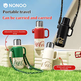 Coca-Cola Thermos Mug Large Capacity Stainless Steel Water Cup Cute High Value Portable Portable Kettle