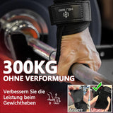Power Zughilfen Krafttraining, Fast Grip Leder Zughilfe-Handgelenksbandage Für Bodybuilding, Fitness, Crossfit, Krafttraining, Powerlifting - Lifting Straps Für Frauen Und Männer, Schwarz