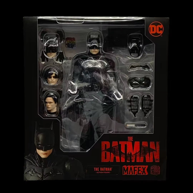 DC Toys the Batman MAFEX Robert Pattinson Movie Version Figurine 6 Inches Justice League Batman Action Figrues Kids Toys
