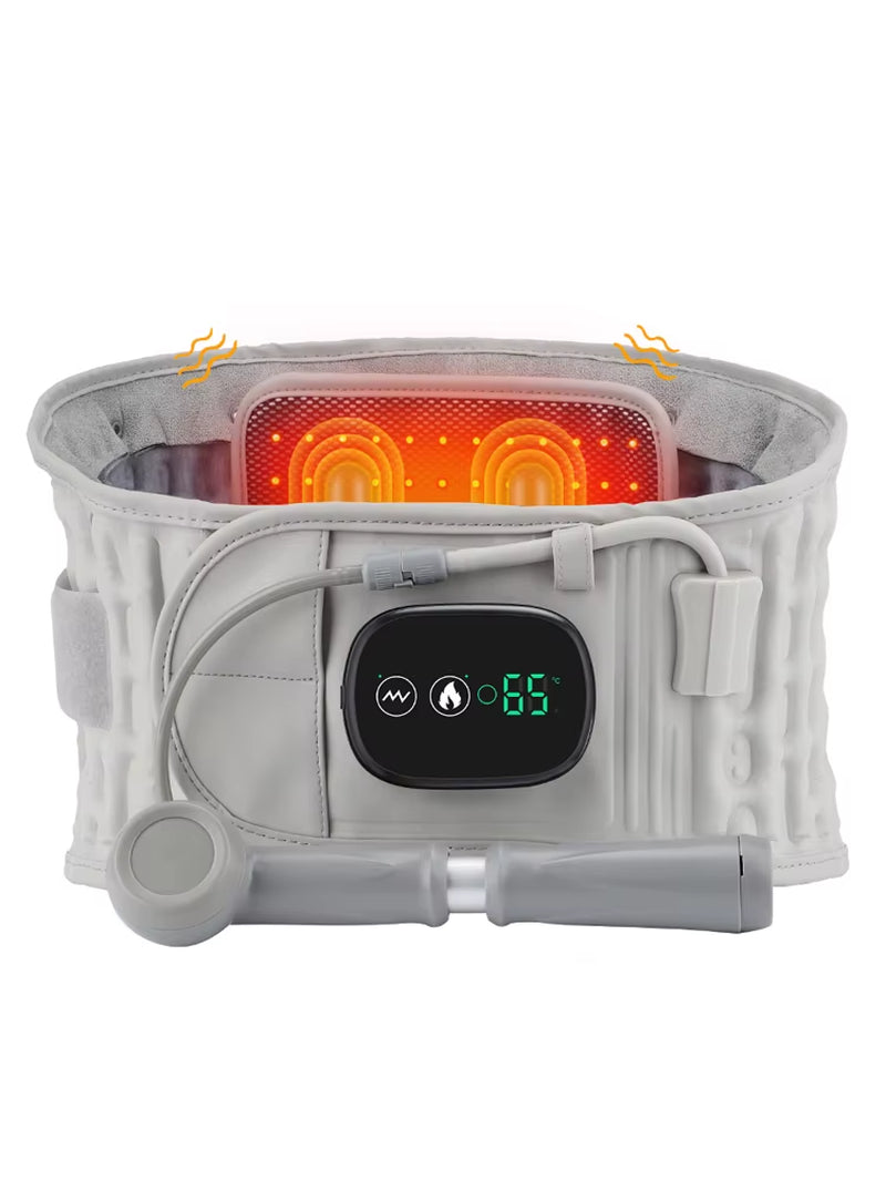 Inflatable Waist Massager, Heated Vibration Massage, Airbag Support, Back Brace Belt, Lumbar Protect,Back Muscle Relax