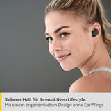 Jabra Elite 4 Active in Ear Bluetooth Earbuds - True Wireless Kopfhörer Mit Sicherem Sitz, 4 Eingebauten Mikrofonen, Aktiver Geräuschunterdrückung Und Anpassbarer Hearthrough Funktion - Schwarz