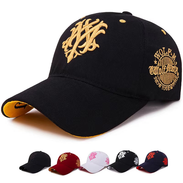 Totem Embroidered Baseball Cap Fashion Men Women Caps Spring and Summer Snapback Hip Hop Hat Adjustable Flame Sun Shading Hats