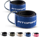 Fitgriff® Fußschlaufen V2 (Stark Gepolstert) - Für Fitness Training Am Kabelzug - Ankle Straps Fußfesseln Für Damen Und Herren