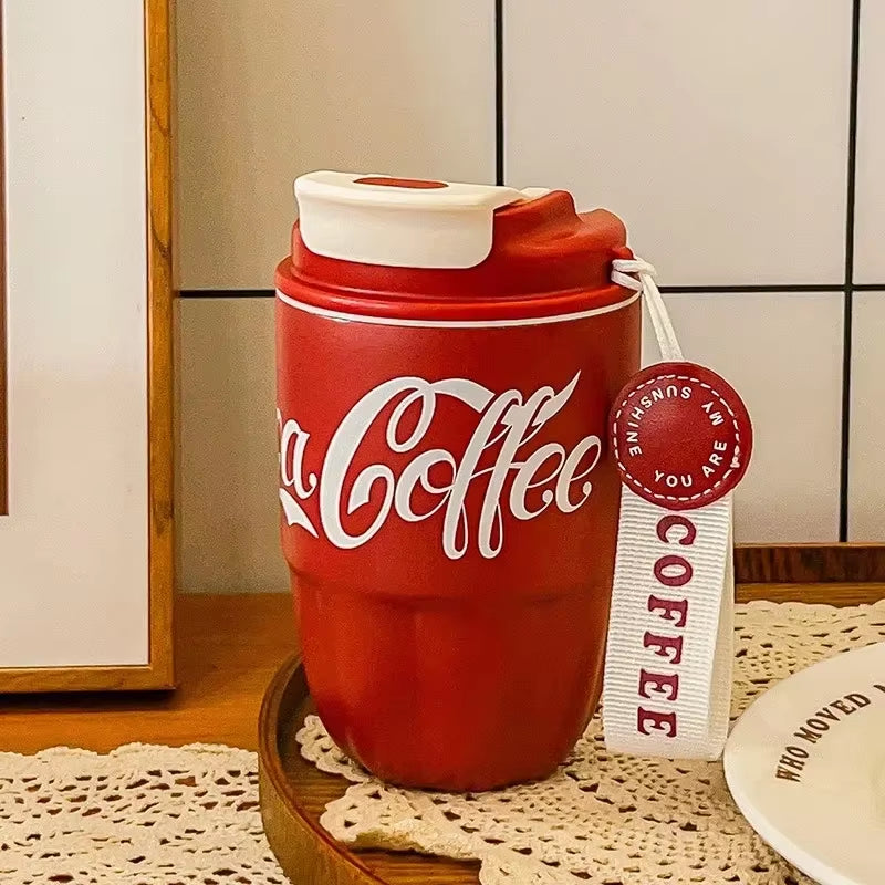 304 Stainless Steel Thermos Mug Coca-Cola Hot Selling Gaomei Male and Female Student Car Water Mug Gift Cup Coffee Mug
