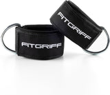 Fitgriff® Fußschlaufen V2 (Stark Gepolstert) - Für Fitness Training Am Kabelzug - Ankle Straps Fußfesseln Für Damen Und Herren