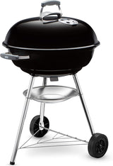 Weber Compact Kettle Holzkohlegrill – Schwarz – Ø 47 cm – Grill mit Deckel & Rädern Besuche den Homestro.de