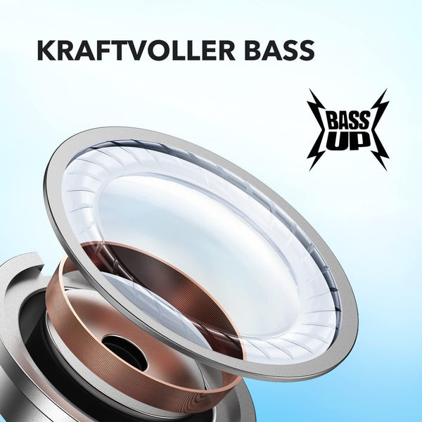 Soundcore by Anker P20I Kabellose Bluetooth Kopfhörer In-Ear, 10Mm Treiber, Bluetooth 5.3, Anpassbarer EQ, 30 Std. Spielzeit, IPX5 Wasserfest, 2 Mikros Mit KI, Einzeln Verwendbar (Schwarz)