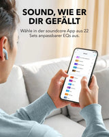 Soundcore K20I Von Anker, Semi-In-Ear Earbuds, Bluetooth Wireless, 36H Spielzeit, Schnell-Laden, Klarer Sound, Komfortable Passform, ENC 2-Mikrofone, Anpassbarer EQ, IPX5, Bluetooth 5.3, App-Steuerung