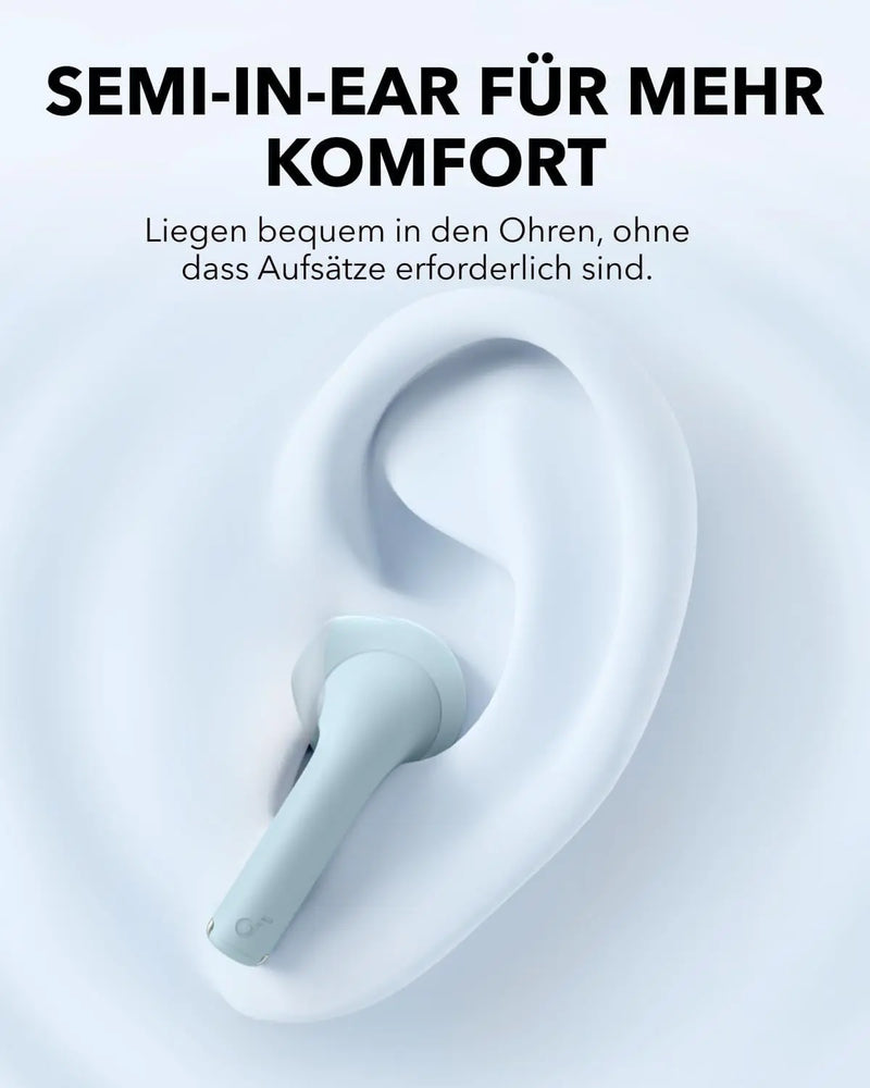 Soundcore K20I Von Anker, Semi-In-Ear Earbuds, Bluetooth Wireless, 36H Spielzeit, Schnell-Laden, Klarer Sound, Komfortable Passform, ENC 2-Mikrofone, Anpassbarer EQ, IPX5, Bluetooth 5.3, App-Steuerung