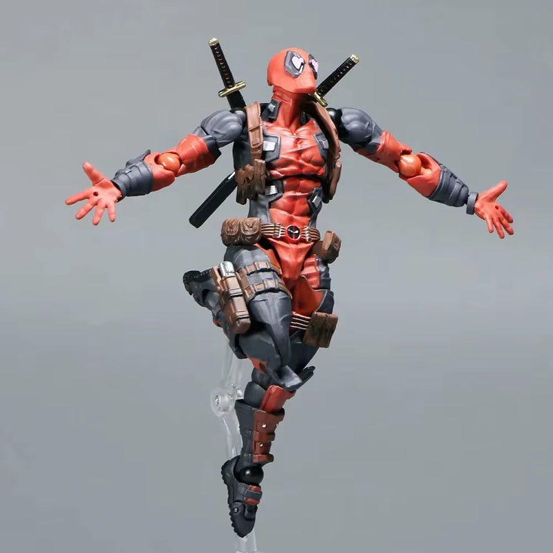 New 2.0 Marvel 15Cm X-MAN Deadpool AMAZING YAMAGUCHI BJD Joints Moveable Action Figure Model Toys