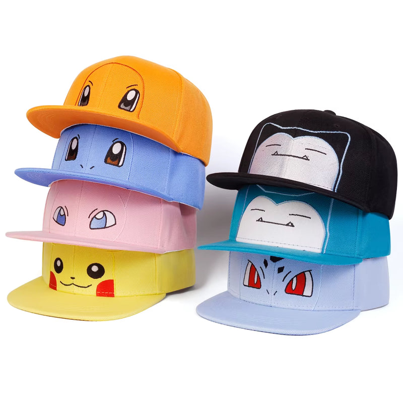 Unisex Cute Cartoon Embroidery Hip-Hop Hats Outdoor Adjustable Casual Baseball Caps Sunscreen Hat