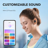 Soundcore Kabellose Bluetooth Kopfhörer, by Anker A20I, Bluetooth 5.3, Anpassbarer EQ, 28 Std. Spielzeit, Wasserfest, 2 Mikrofone Mit KI, Kopfhörer Einzeln Verwendbar(Schwarz)