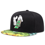 Mode Beide Hände bestickt Männer Frauen verstellbare Hip Hop Baseball Cap für Unisex Outdoor Casual Sonnenhut Snapback Hüte Homestro