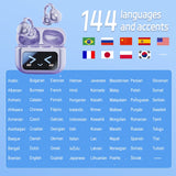 AI Übersetzer Bluetooth Kopfhörer – 144 Sprachen, Touchscreen, HiFi Audio Earbuds