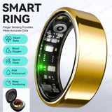R09 Smart Ring mit Gesundheitsüberwachung – Herzfrequenz, Blutsauerstoff, Temperatur, 5ATM Wasserdicht