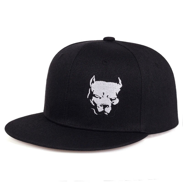 Pitbull Hip-Hop Cap – Verstellbare Snapback Baseballkappe mit hochwertiger Stickerei, Streetwear Style, Unisex Sonnenhut für Sport & Freizeit Homestro