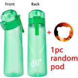 Luft Wasser Flasche Mit 1pc Zufällig Geschmack Pod Sport Mode Stroh Kunststoff Tasse Auslaufsicher für Outdoor sport Fitness Homestro