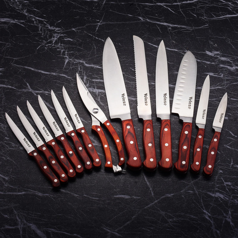 Edelstahl Küchenmesser Set 14-teilig  