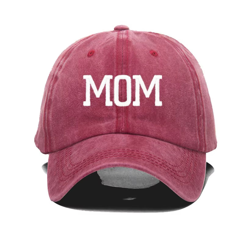 DAD MOM Embroidery Pure Cotton Men'S Baseball Cap for Man Womne'S Fashion Sport Golf Caps Sun Hat Dropshipping