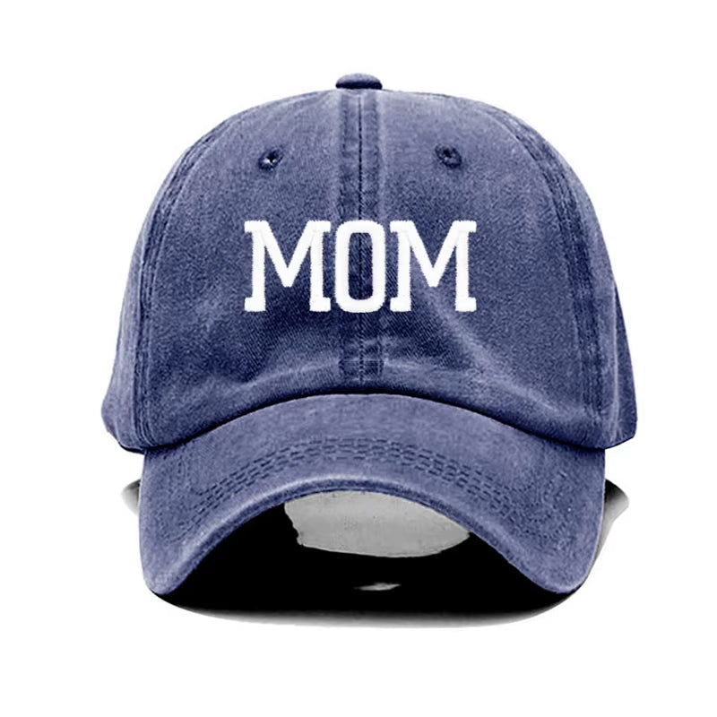DAD MOM Embroidery Pure Cotton Men'S Baseball Cap for Man Womne'S Fashion Sport Golf Caps Sun Hat Dropshipping