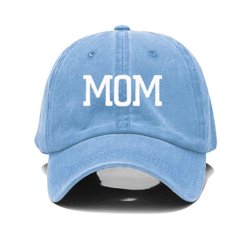 DAD MOM Embroidery Pure Cotton Men'S Baseball Cap for Man Womne'S Fashion Sport Golf Caps Sun Hat Dropshipping