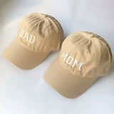 DAD MOM Embroidery Pure Cotton Men'S Baseball Cap for Man Womne'S Fashion Sport Golf Caps Sun Hat Dropshipping