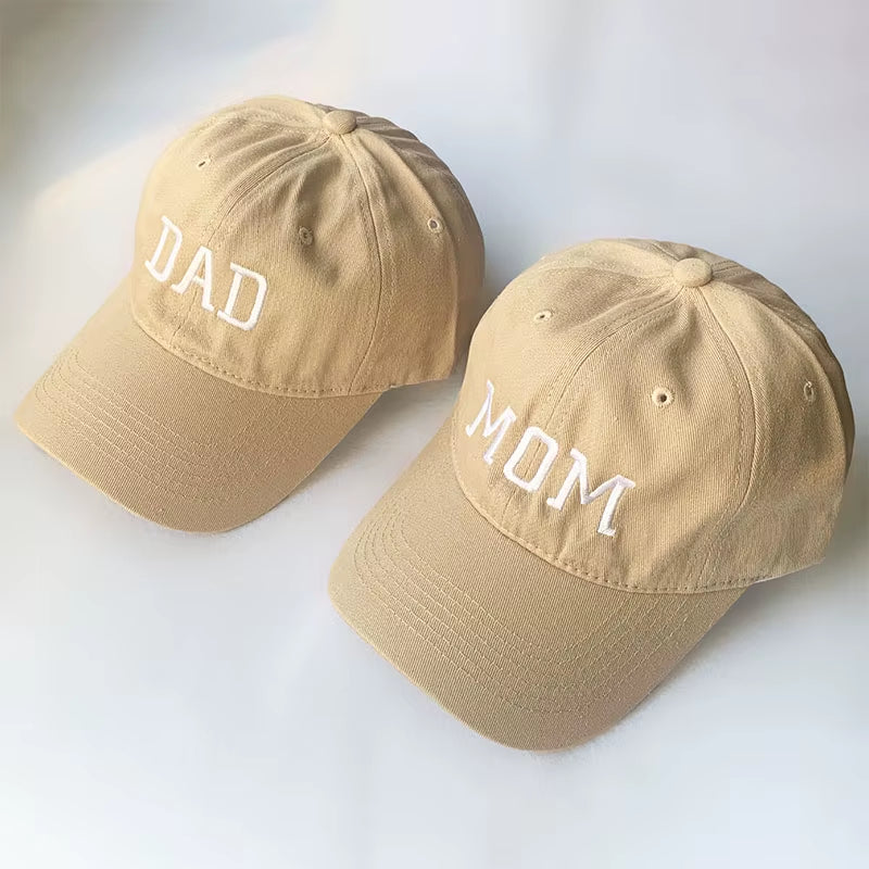 DAD MOM Embroidery Pure Cotton Men'S Baseball Cap for Man Womne'S Fashion Sport Golf Caps Sun Hat Dropshipping