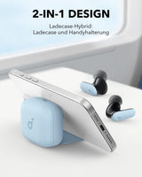 Soundcore P30I by Anker Noise Cancelling Earbuds, Smarte Geräuschunterdrückung, Kraftvolle Bässe, 45H Spielzeit, 2-In-1 Case Und Handyständer, IP54, Kabellose Kopfhörer, Bluetooth 5.4, App Steuerung