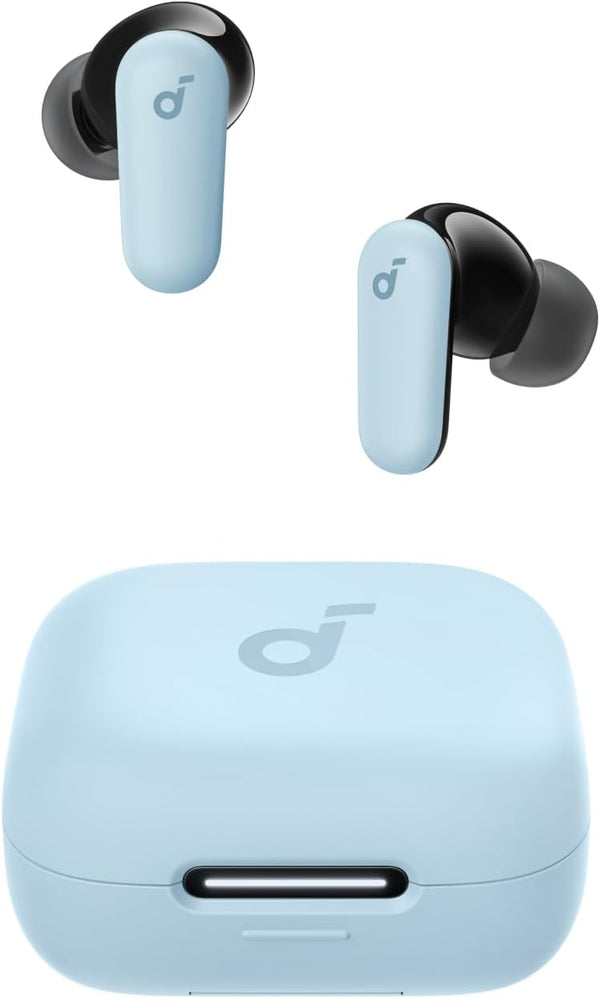 Soundcore P30I by Anker Noise Cancelling Earbuds, Smarte Geräuschunterdrückung, Kraftvolle Bässe, 45H Spielzeit, 2-In-1 Case Und Handyständer, IP54, Kabellose Kopfhörer, Bluetooth 5.4, App Steuerung