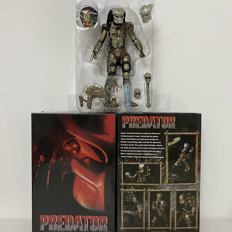 NECA Figure Jungle Hunter Predator Action Figure Alien Collectible Model Toys Joint Movable Doll New Year Present for Children