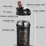 600Ml/21Oz Thermal Coffee Mug with Straw Double Wall Insulated Sublimation Tumble Leakproof Water Thermos Portable Coffee Cup