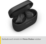 Jabra Elite 4 Active in Ear Bluetooth Earbuds - True Wireless Kopfhörer Mit Sicherem Sitz, 4 Eingebauten Mikrofonen, Aktiver Geräuschunterdrückung Und Anpassbarer Hearthrough Funktion - Schwarz