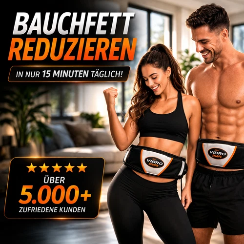 Vibrationsgürtel Bauchtrainer – Abnehmen & Bauchfett reduzieren