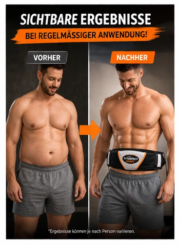 Vibrationsgürtel Bauchtrainer – Abnehmen & Bauchfett reduzieren