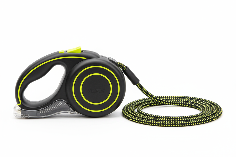 Hundeleine Flexi Neon Giant L Schwarz 8 m