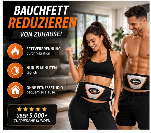 Vibrationsgürtel Bauchtrainer – Abnehmen & Bauchfett reduzieren