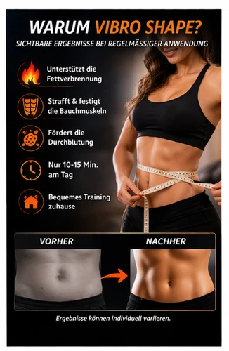 Vibrationsgürtel Bauchtrainer – Abnehmen & Bauchfett reduzieren