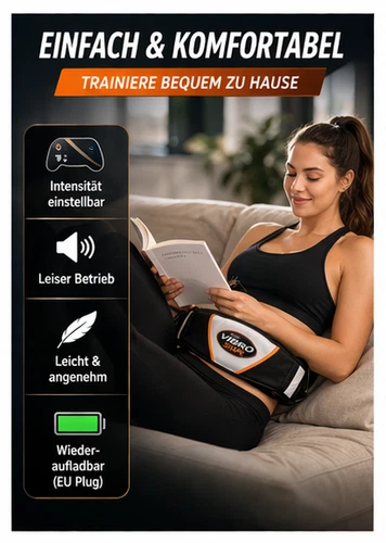 Vibrationsgürtel Bauchtrainer – Abnehmen & Bauchfett reduzieren