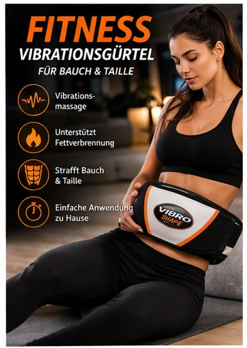 Vibrationsgürtel Bauchtrainer – Abnehmen & Bauchfett reduzieren